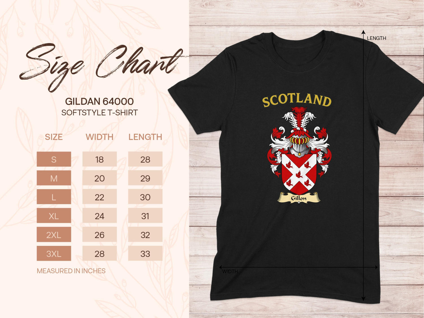 Scotland Gildan Softstyle T-shirt with Family Crest product
