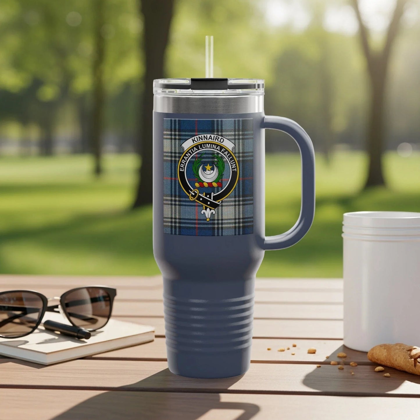 Custom Family Crest Personalized Tumbler Cup product