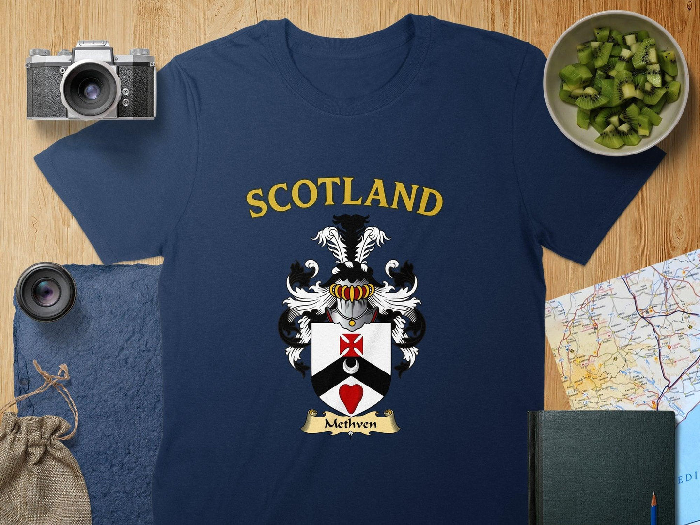 Methven Clan Family Crest Scotland T-Shirts - Celtic Ancestry Gifts