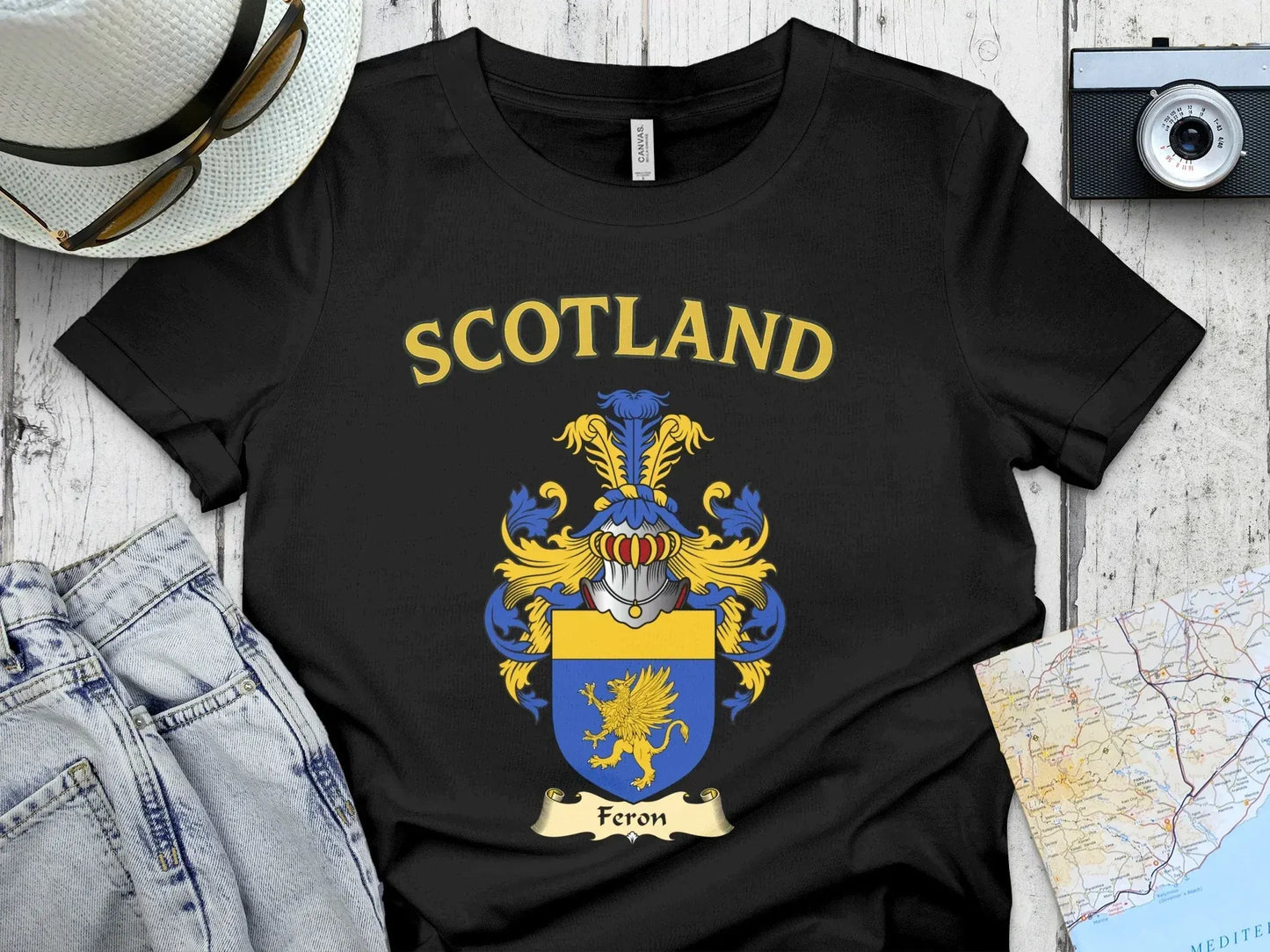 Scotland Feron Family Crest Graphic T-Shirt product