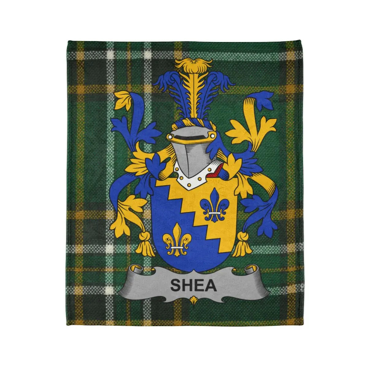 Shea Family Tartan Crest Blanket Throw product