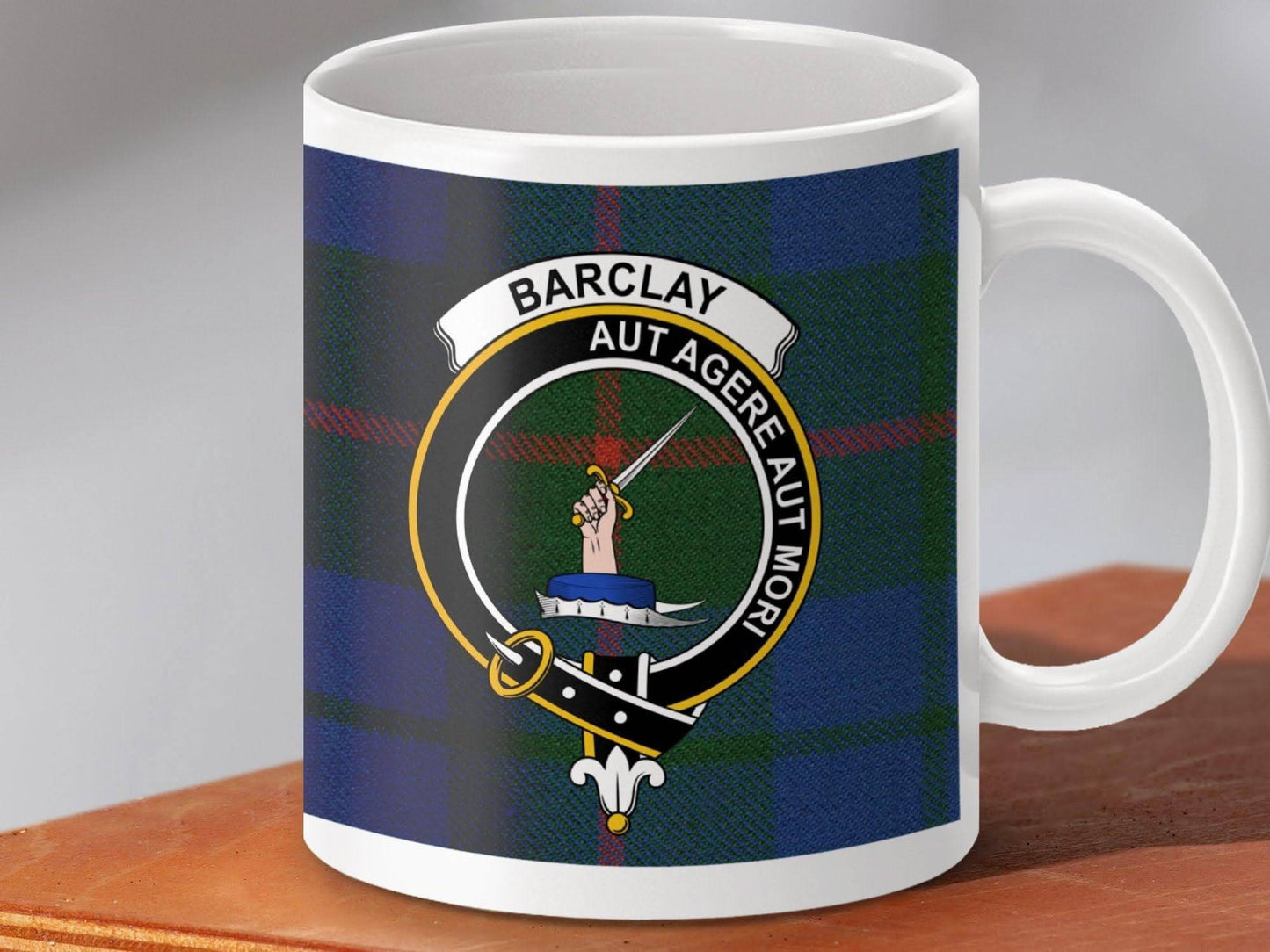 Personalised Barclay Tartan Crest Coffee Mug product type