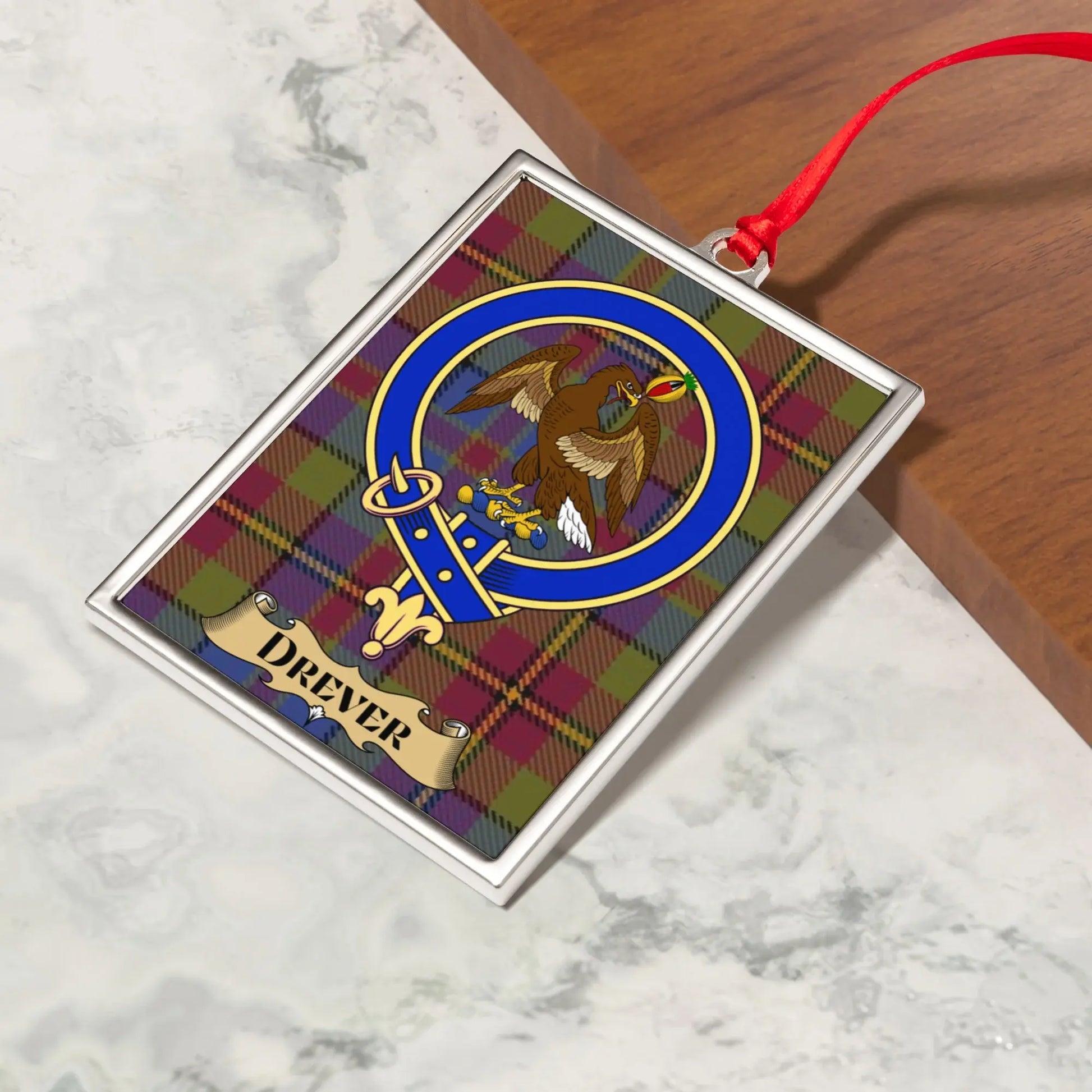 Drever Family Crest Framed Ornament product type