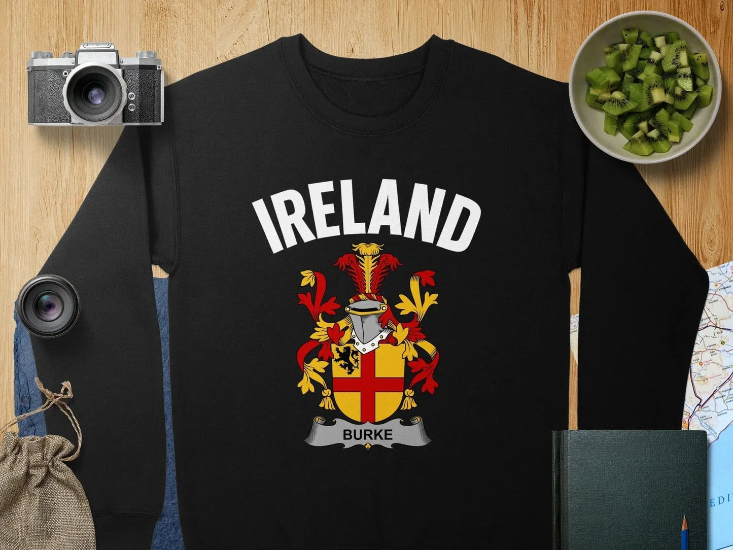 Ireland Burke Family Crest Coat of Arms Sweatshirt product