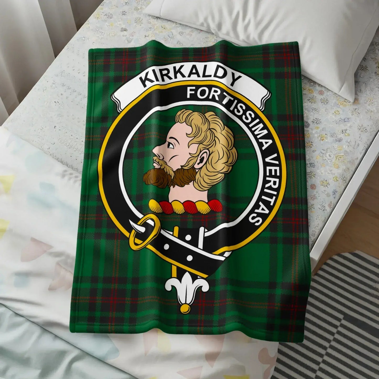 Kirkaldy Fortissima Veritas Tartan Blanket product type