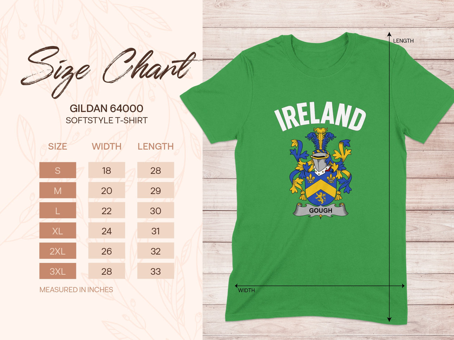 Ireland Gough Family Crest Softstyle T-Shirt