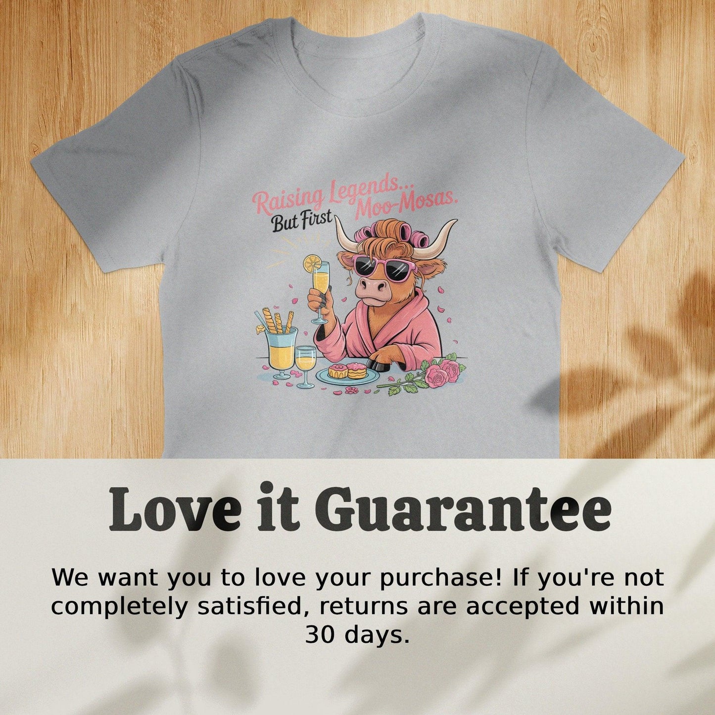 Raising Legends But First Moo-Mosas T-shirt product type