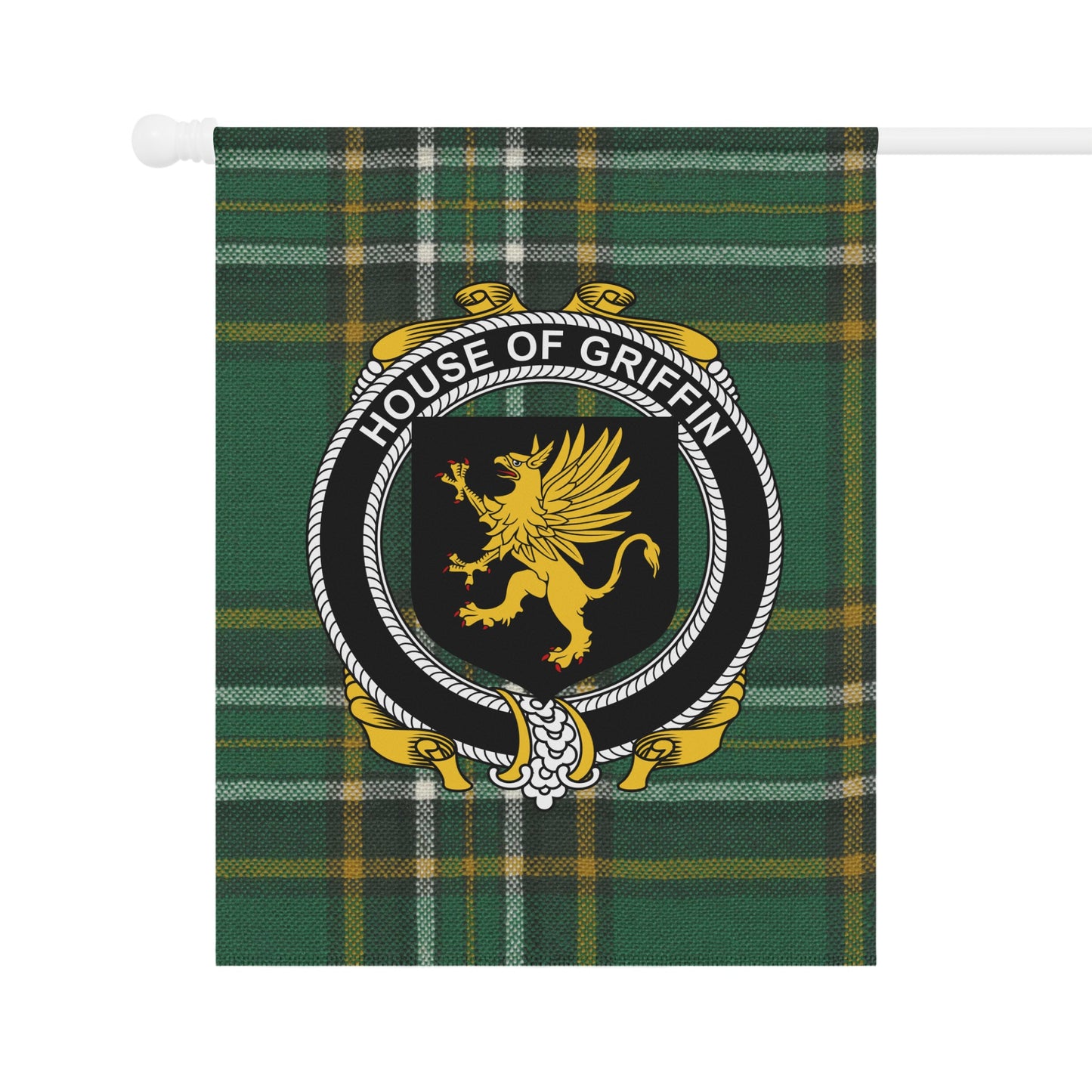 House of Griffin Plaid Banner for Home Decoration