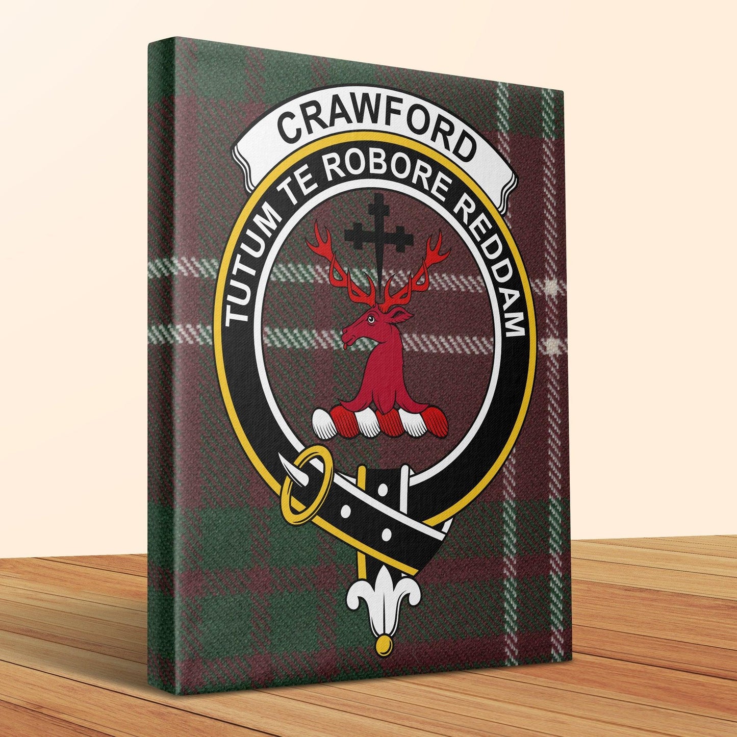 Crawford Clan Crest Canvas Art Print product