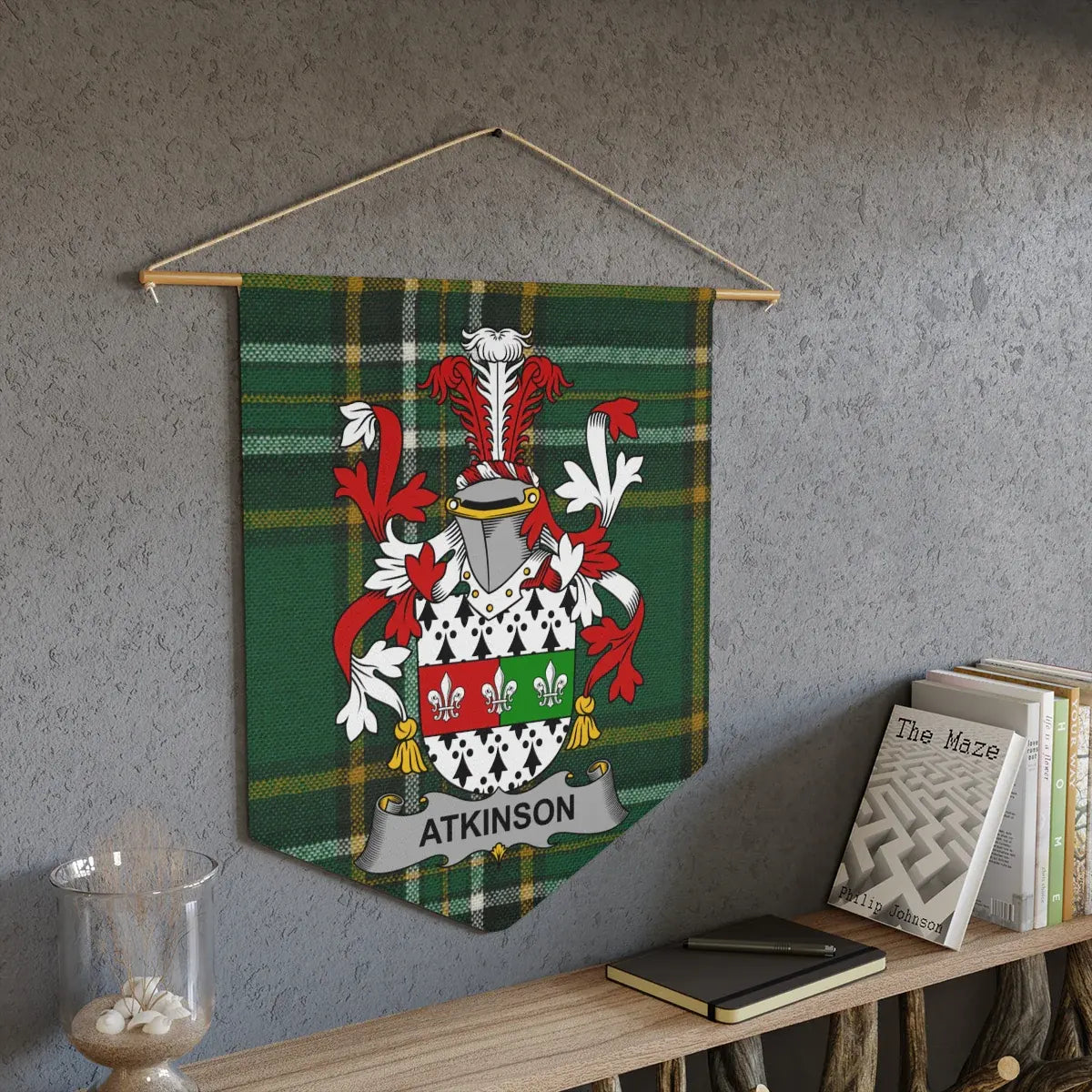 Atkinson Crest Banner Art Decor for Home Display product