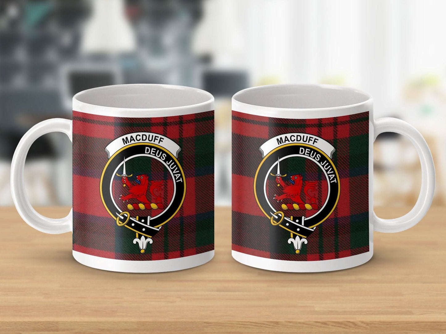 Macduff Deus Juvat Plaid Design Mug product type