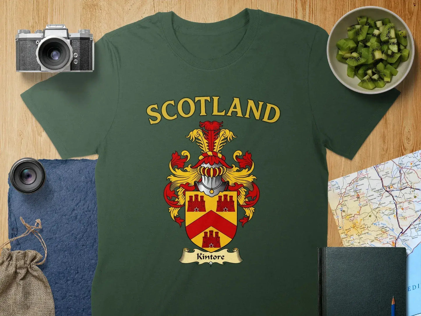 Scotland Kintore Family Crest Graphic T-Shirt product