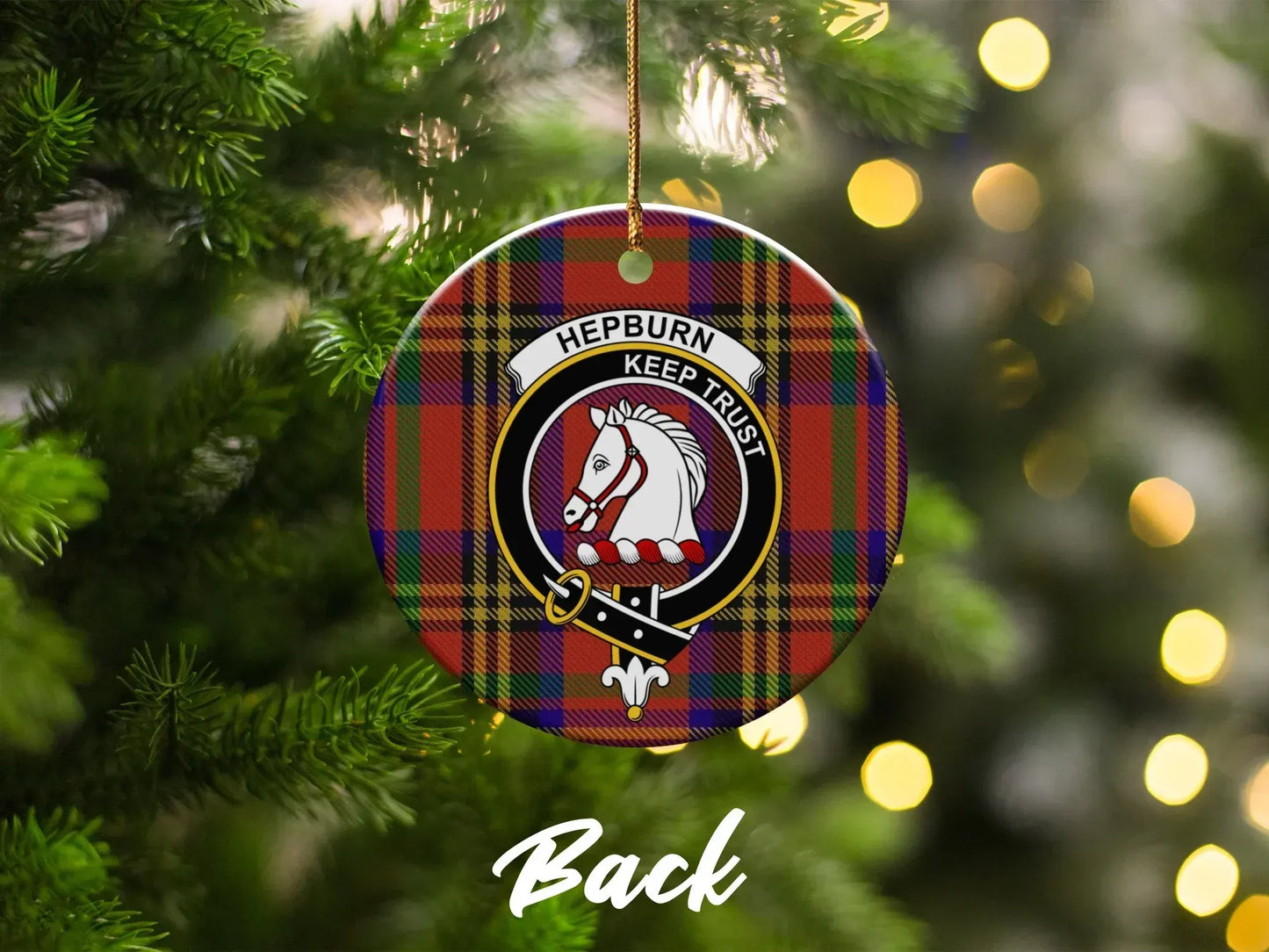 Hepburn Keep Tryst Back Christmas Ornament product type