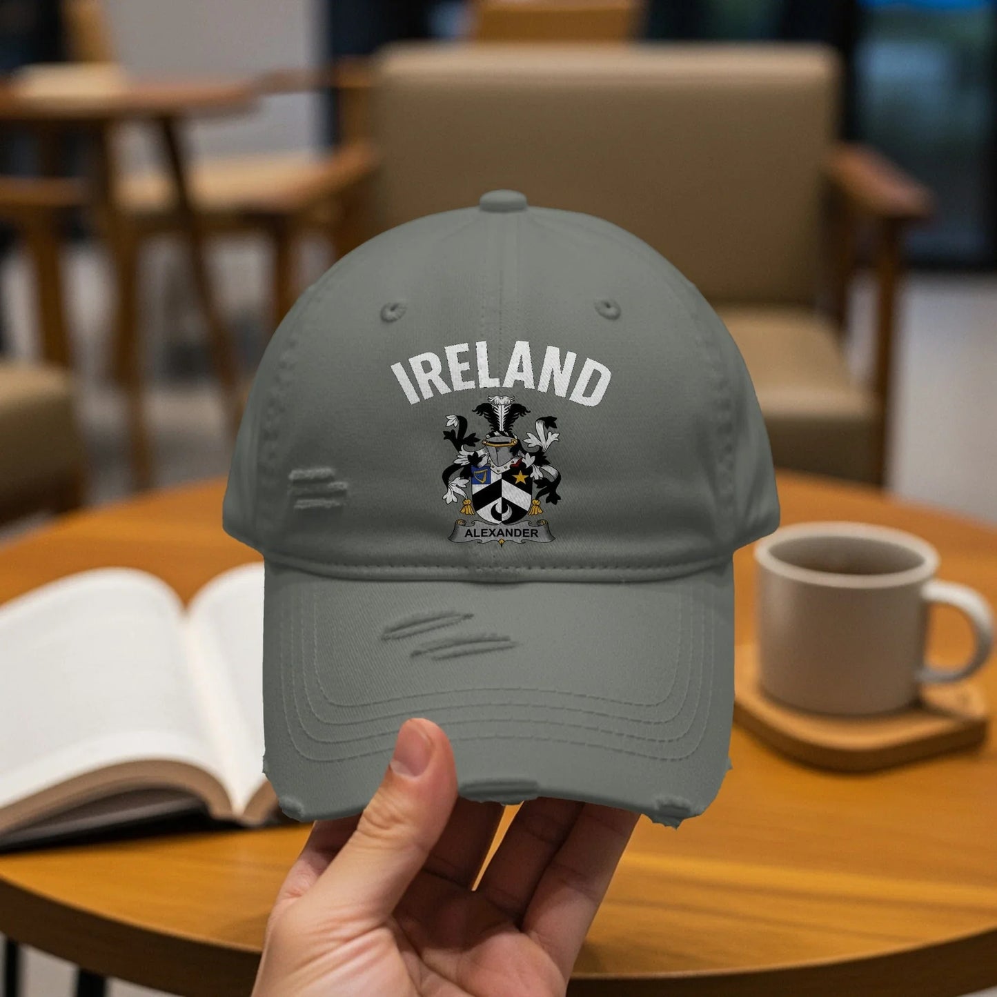 Ireland Alexander Emblem Distressed Look Baseball Cap