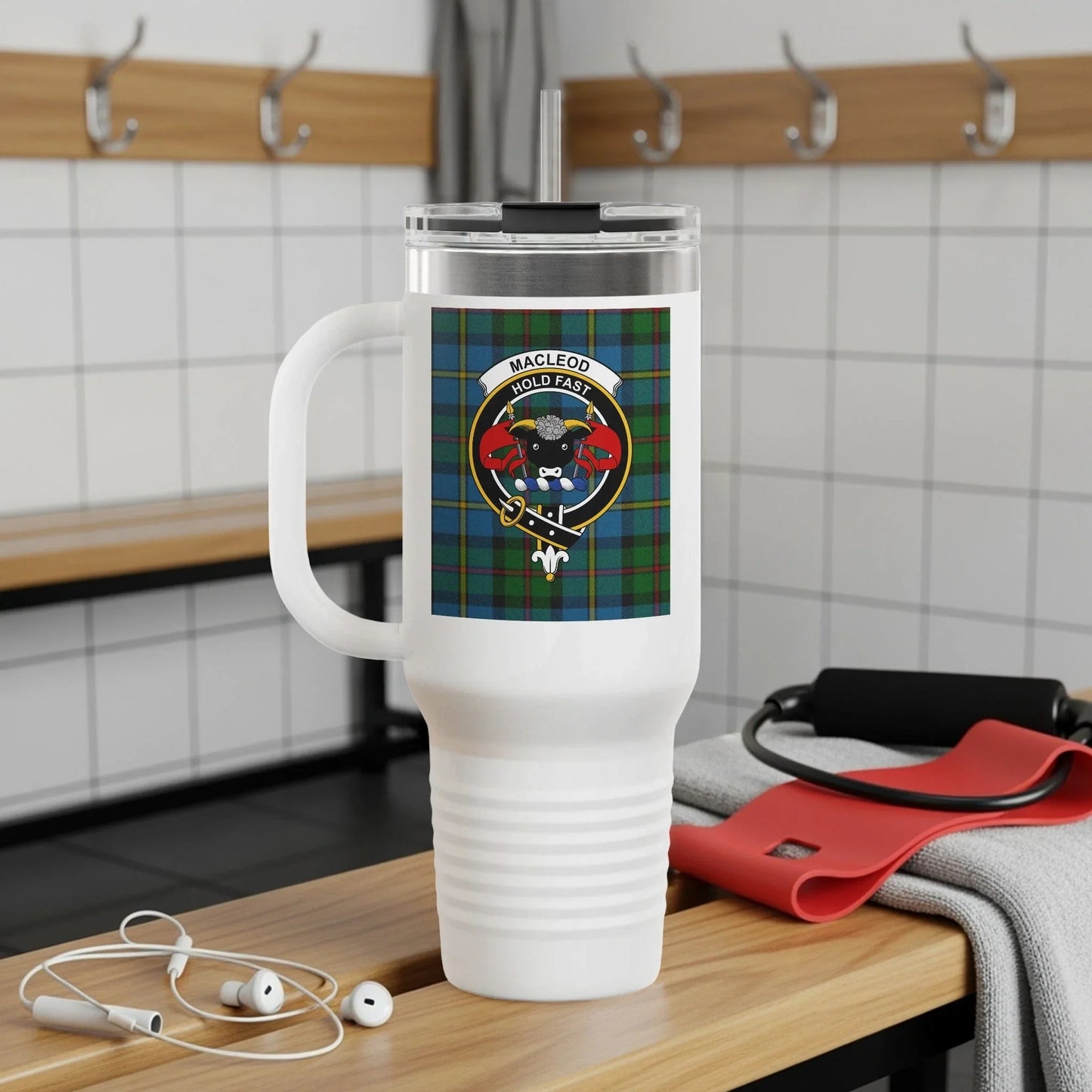 Scottish Clan MacLeod Crest Large Travel Mug product