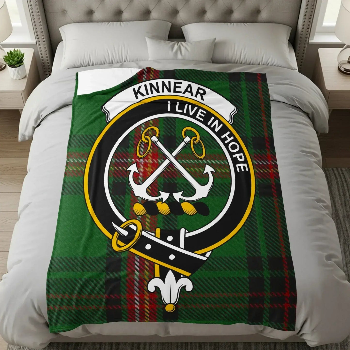 Kinnear I Live In Hope Plaid Blanket product