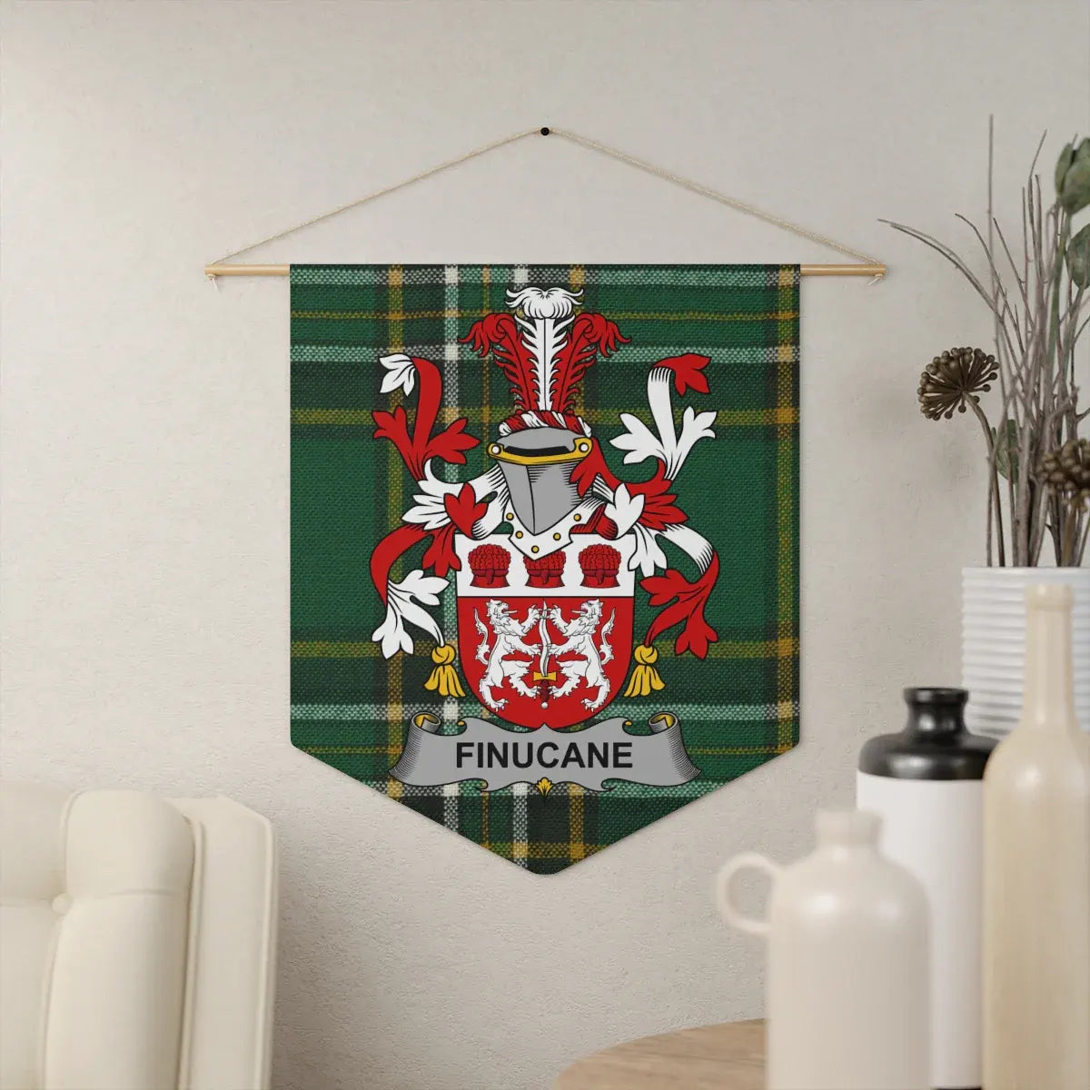 Finucane Family Crest Wall Hanging Banner product