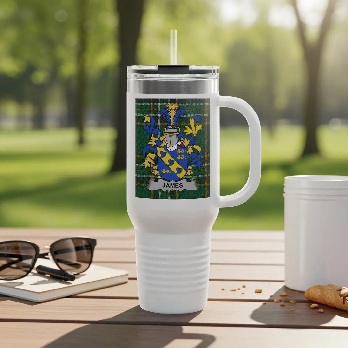 Custom Family Crest Personalized Drinkware Product