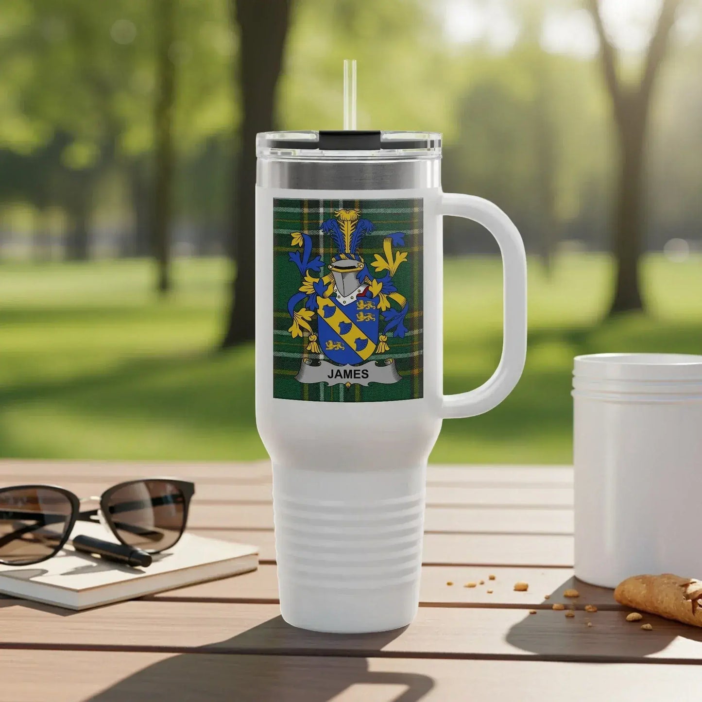 Custom Family Crest Personalized Drinkware Product