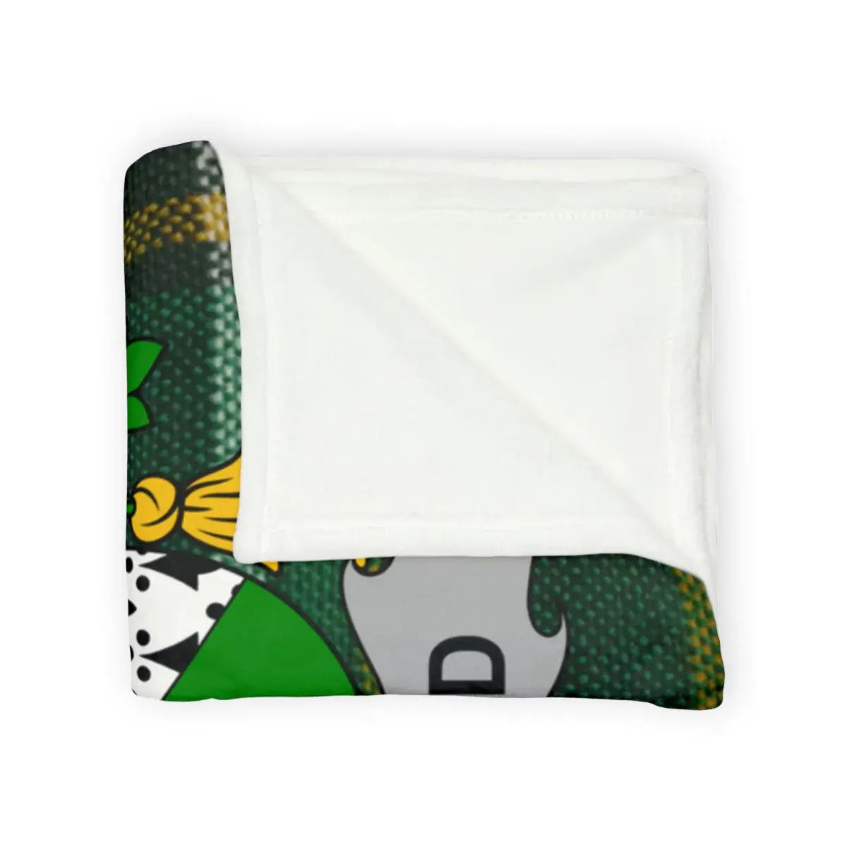 Cozy Green and Grey Patterned Blanket product