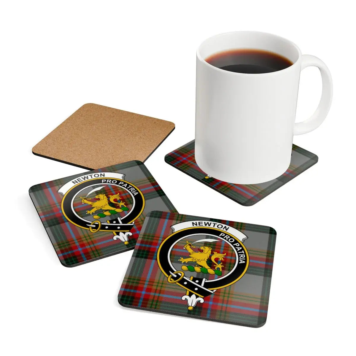 Newton Pro Patria Crest Plaid Pattern Coaster product