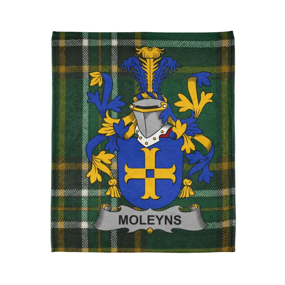 Moleyns Family Crest Plaid Blanket product type