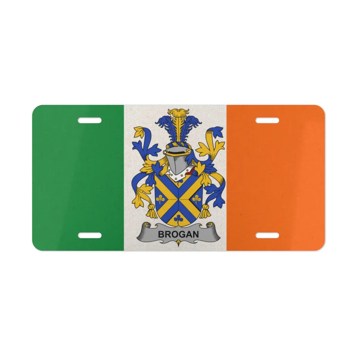 Personalized Brogan Coat of Arms License Plate product