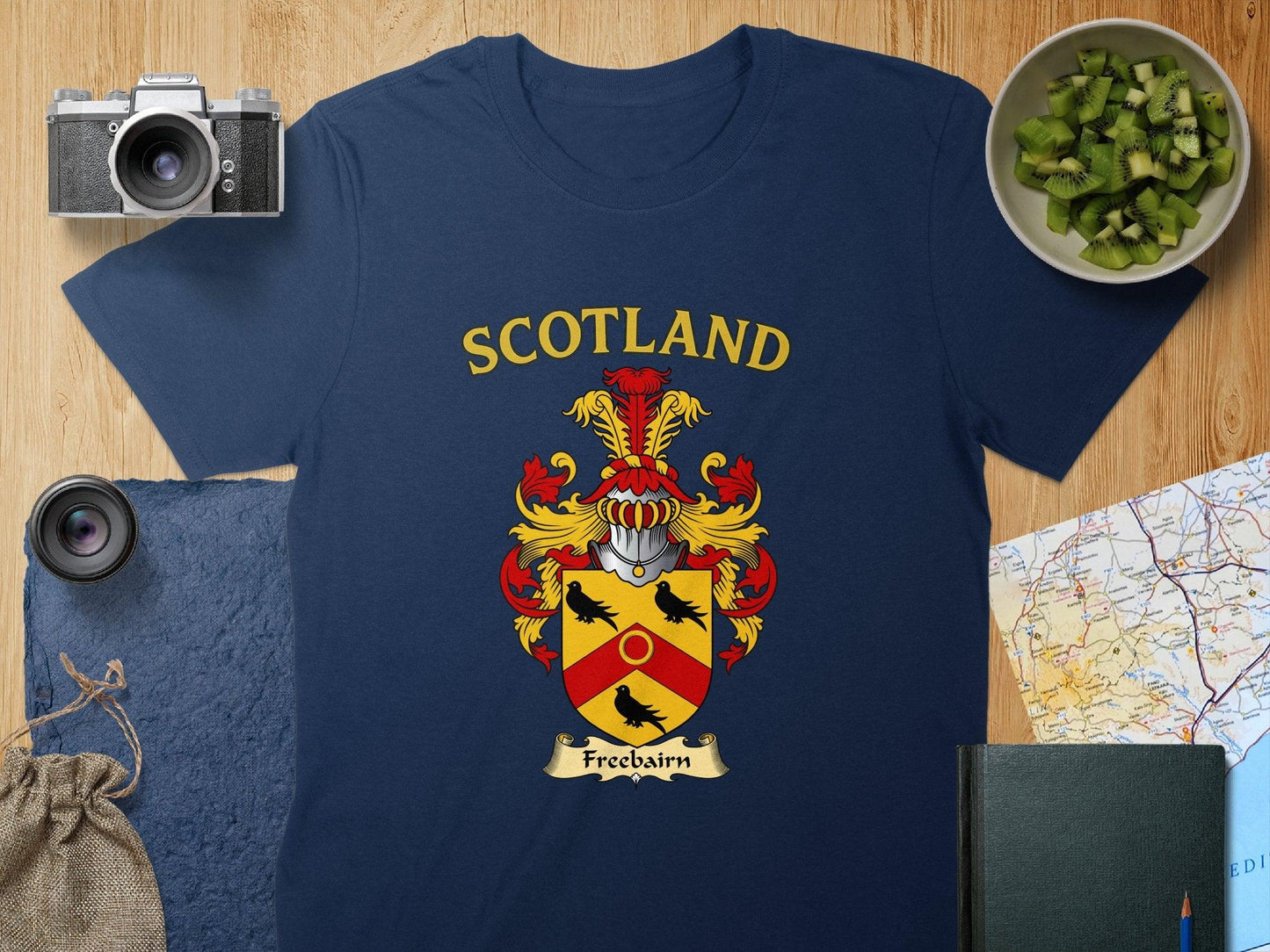 Freebairn Clan Family Crest Scotland T-Shirt - Celtic Ancestry Gifts