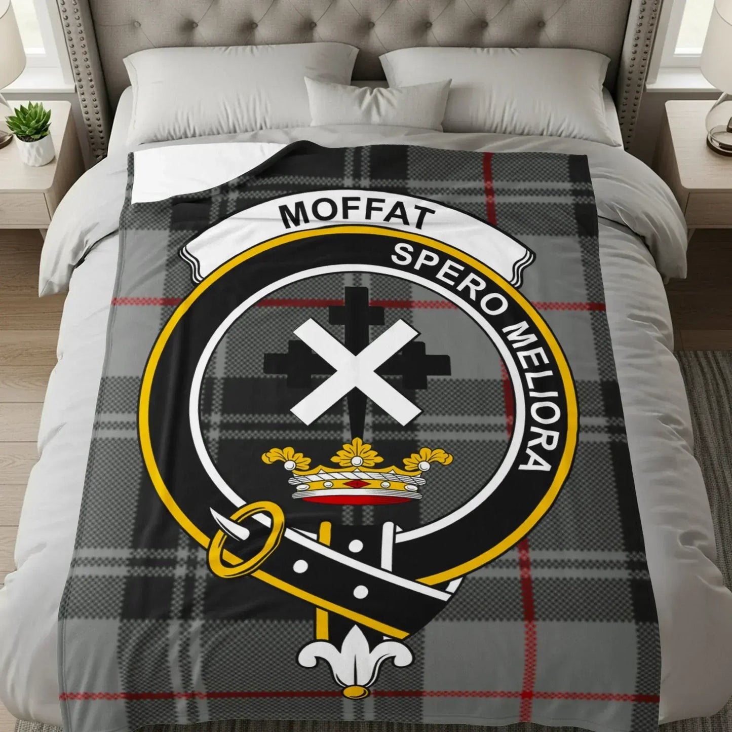 Moffat Spero Meliora Plaid Design Bed Blanket product