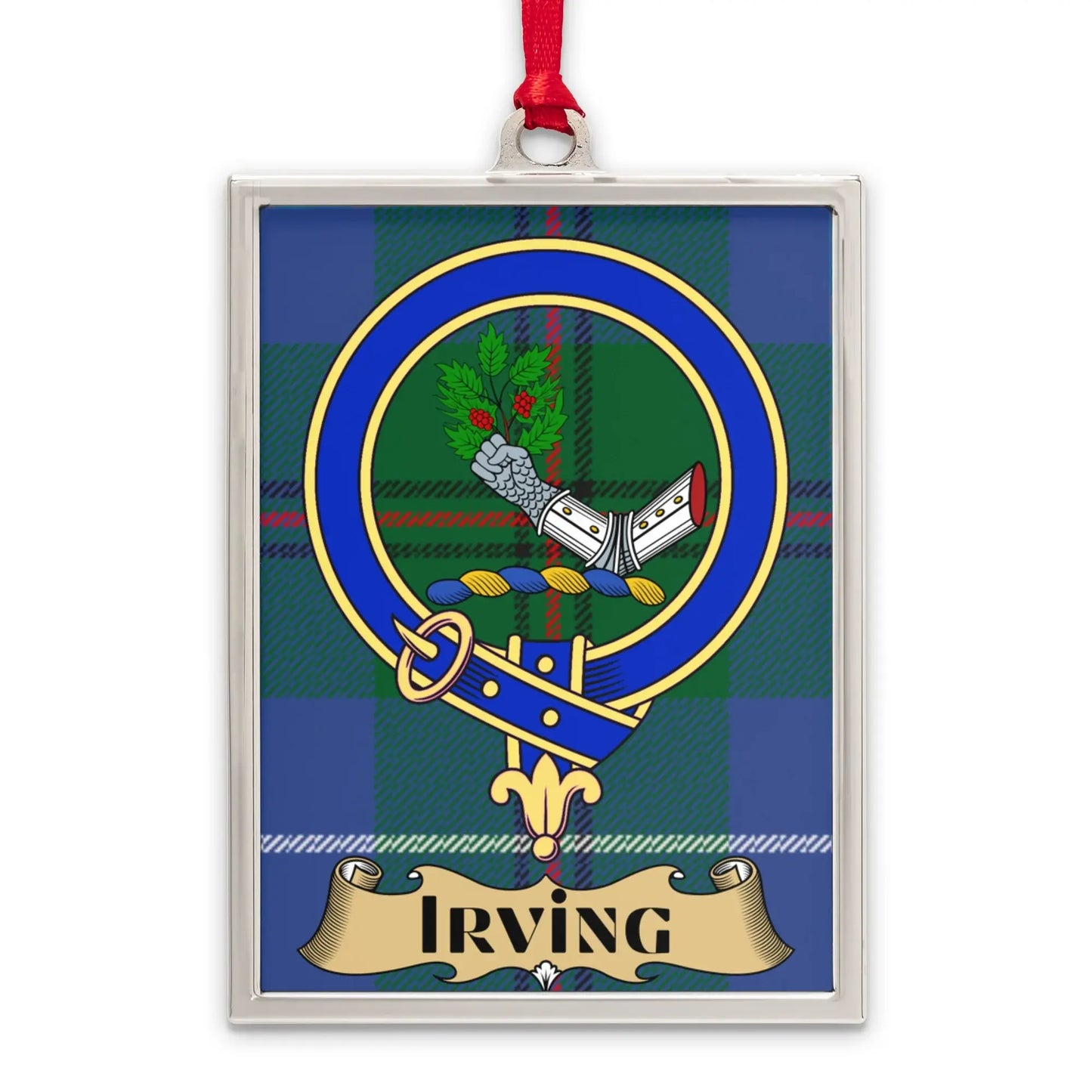 Irving Tartan Plaid Pattern Print Ornament product