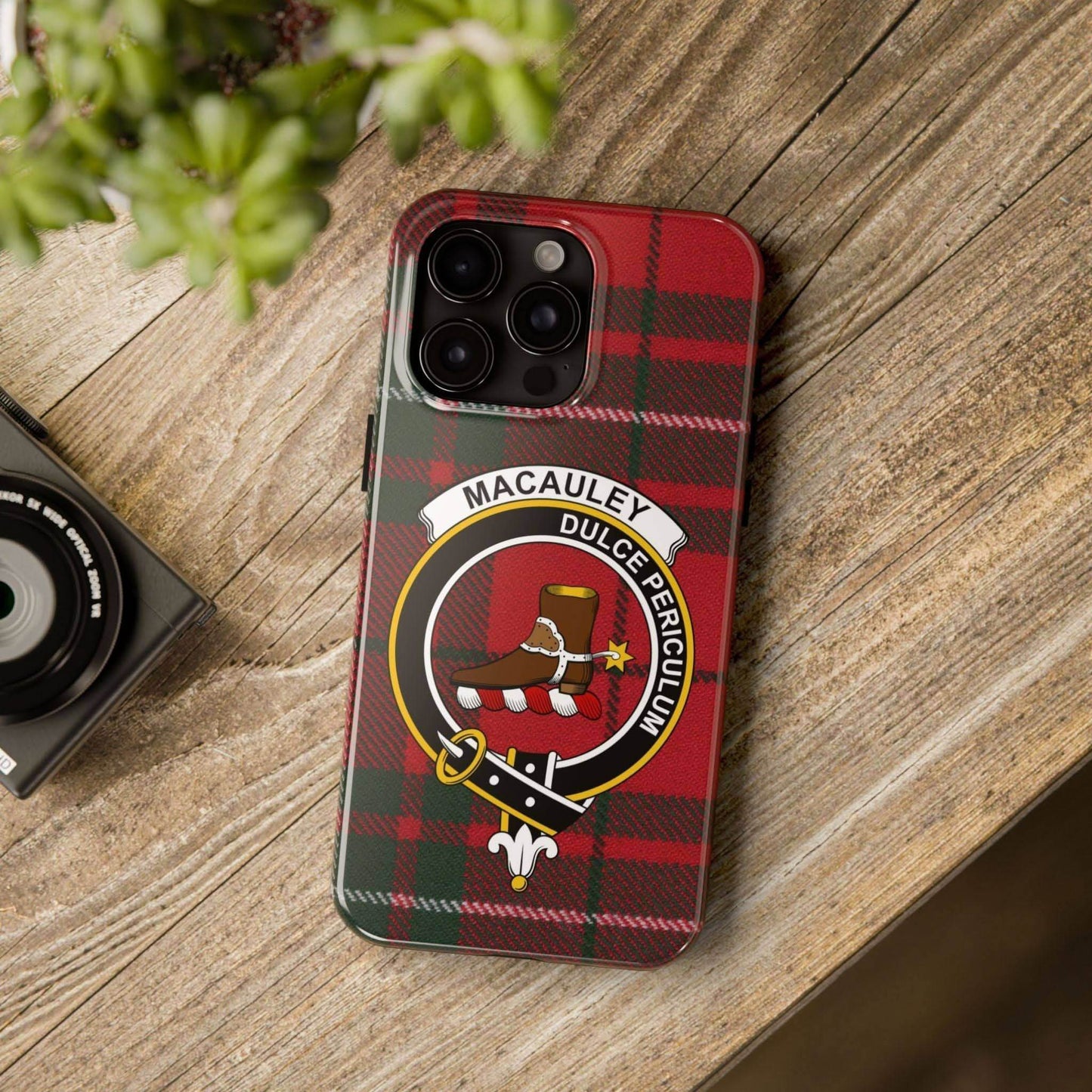 MacAuley Clan Scottish Tartan Cell Phone Case - Celtic Ancestry Gifts