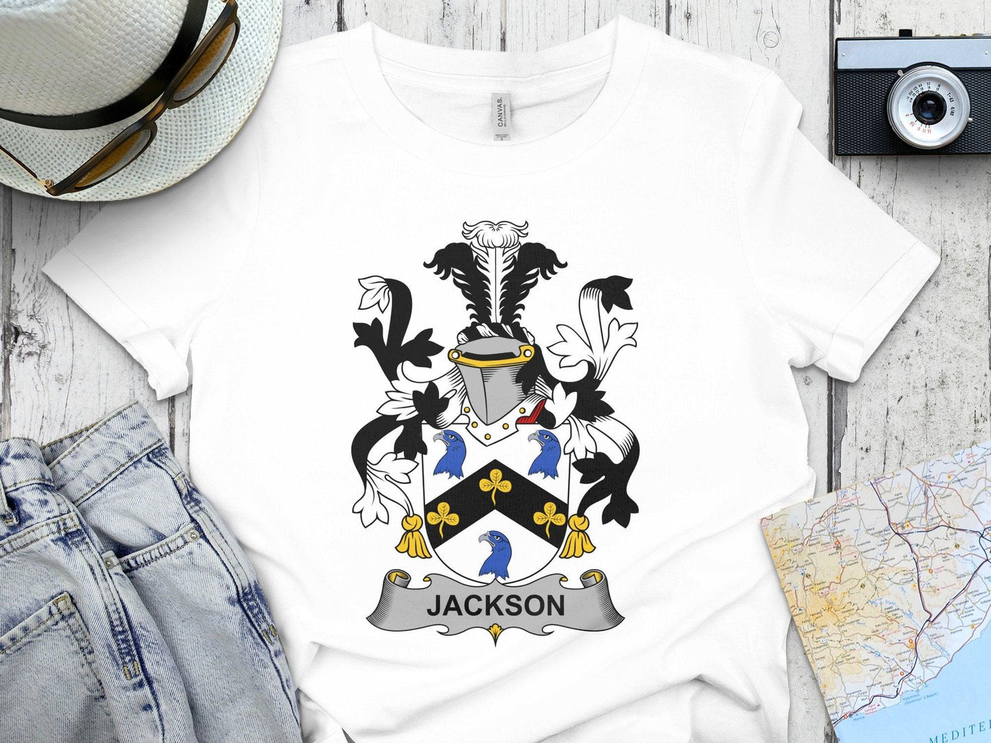 Jackson Family Crest Custom Printed T-shirt product