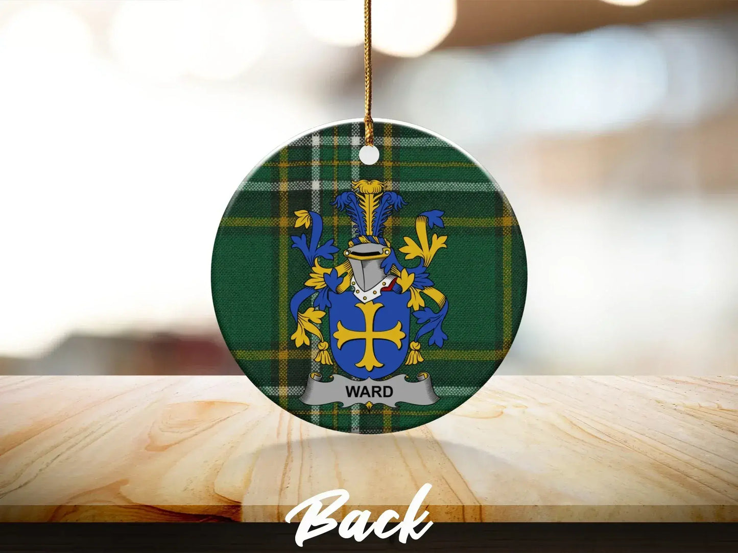 Family Crest Ward Personalized Ornament product