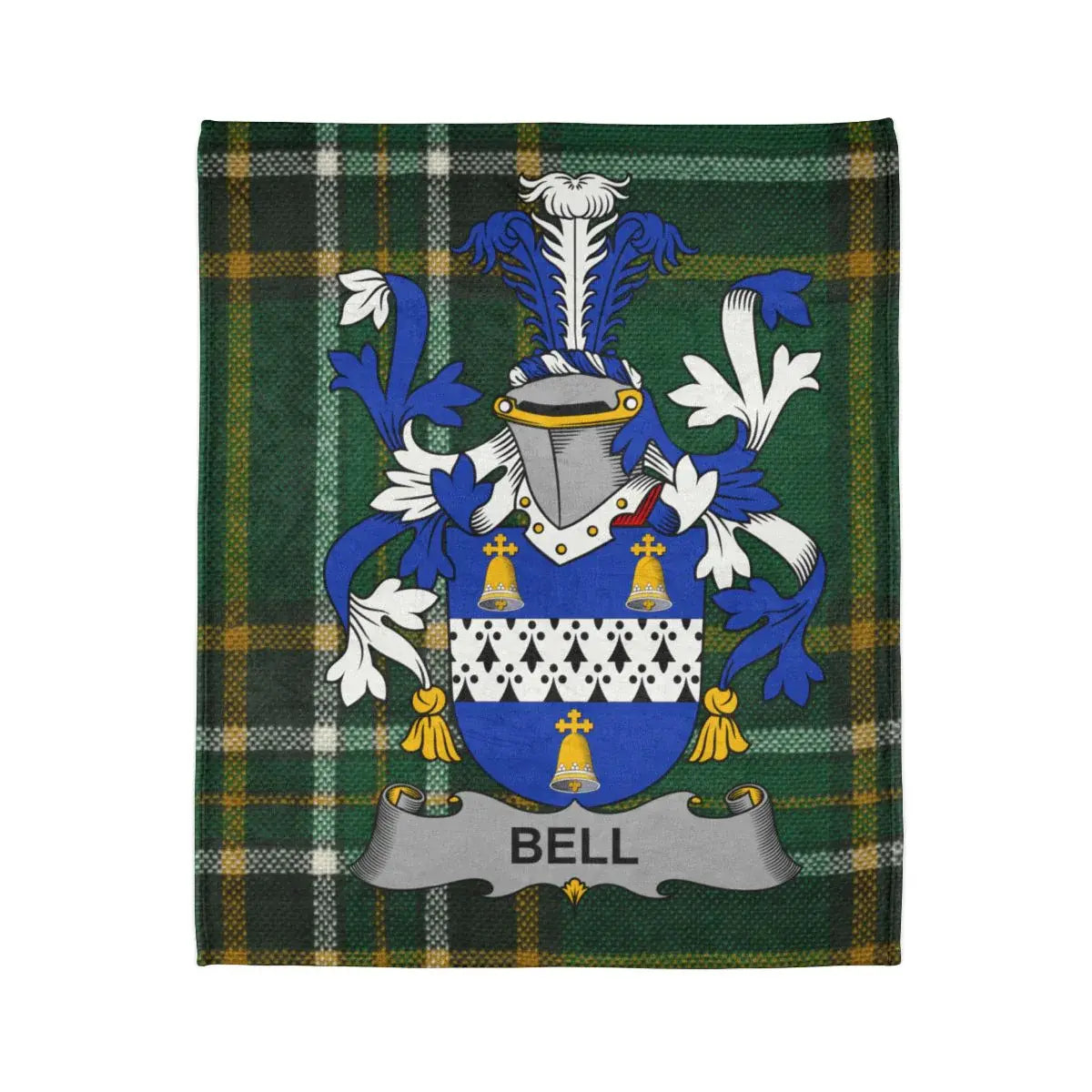 Bell Family Crest Tartan Emblem Blanket product