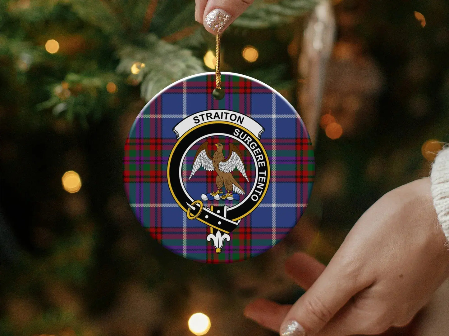 Straighton Family Crest Plaid Design Christmas product