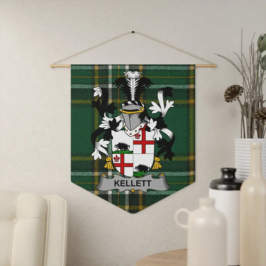 Green Kellett Family Crest Wall Hanging product