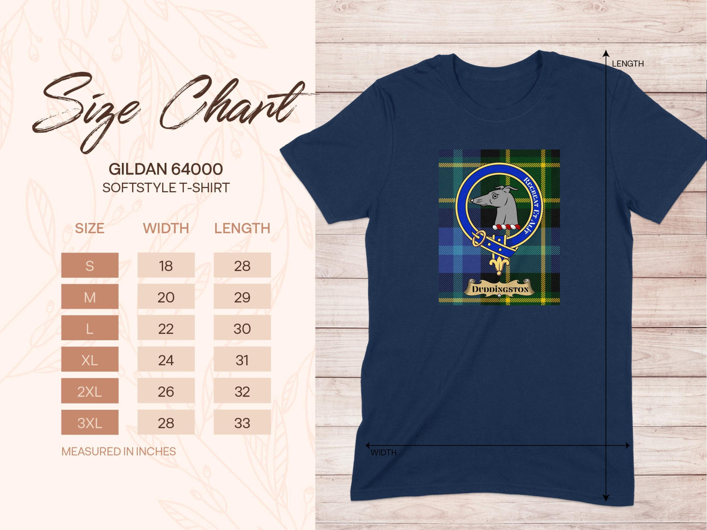 Duddingston Clan Crest Scottish Tartan T-Shirt - Celtic Ancestry Gifts