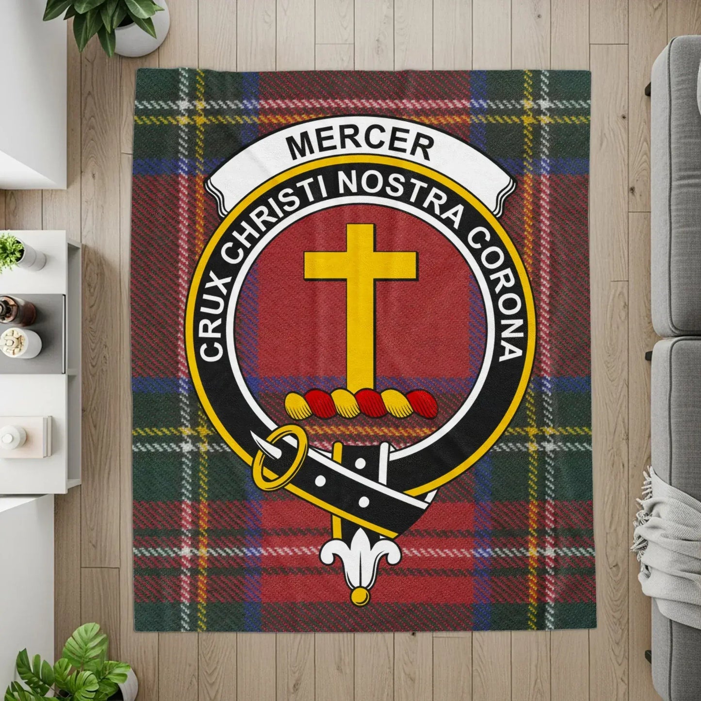 Mercer Crux Christi Nostra Corona Tartan Blanket product type