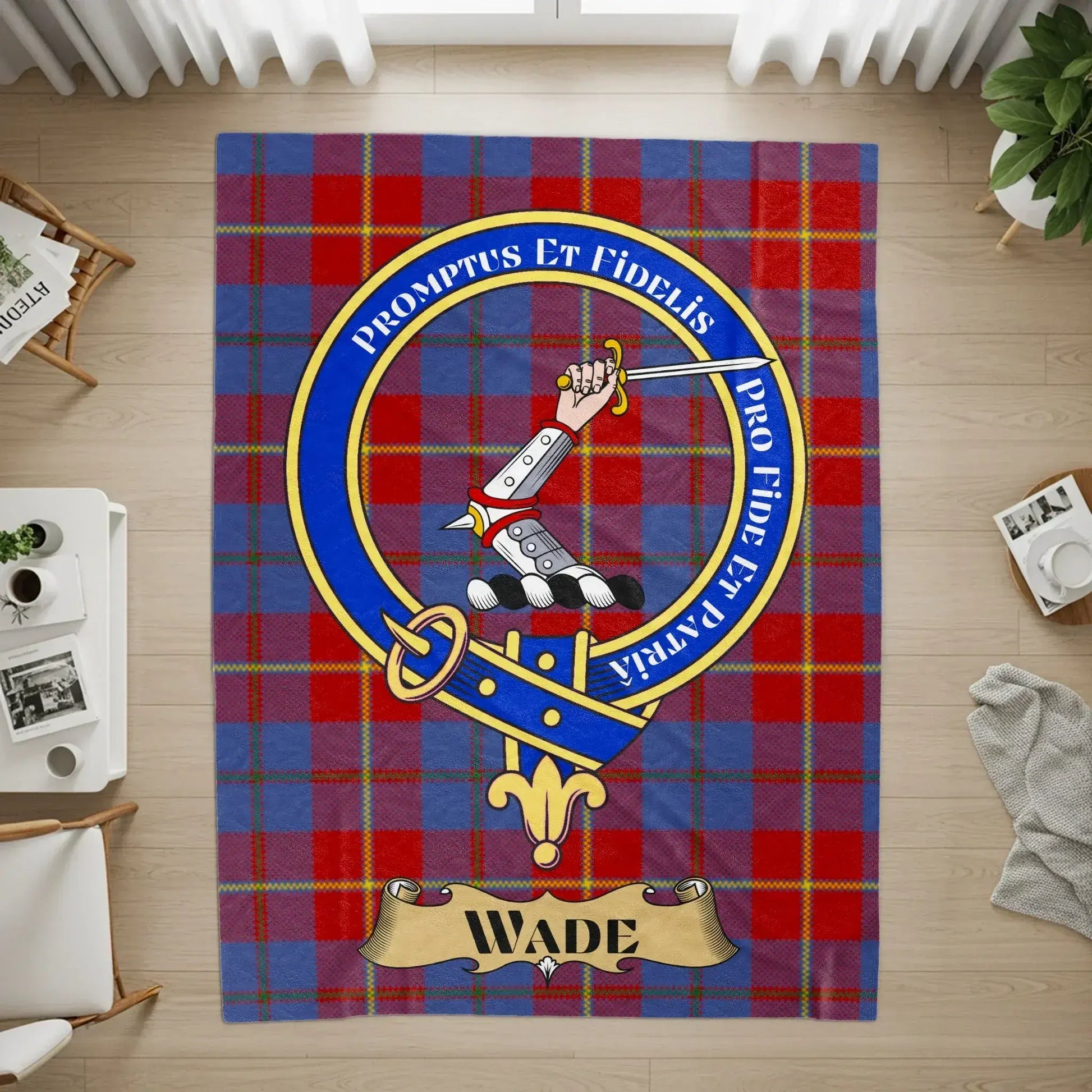 Wade Tartan Plaid Living Room Area Rug product type