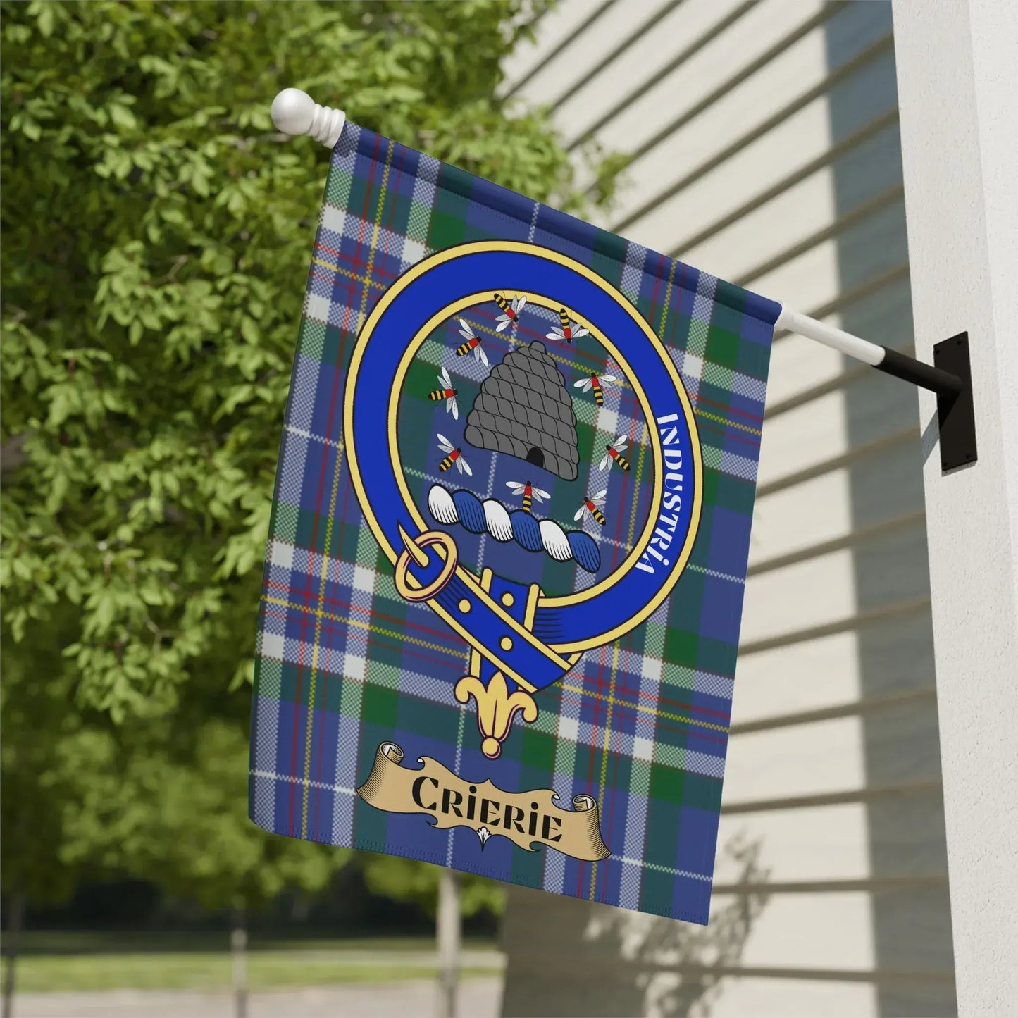 Scottish Crerie Clan Tartan Plaque Outdoor Flag product