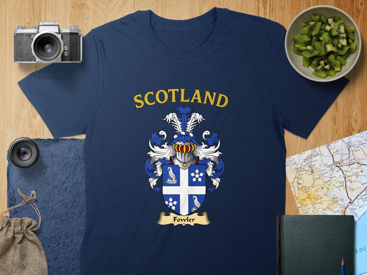 Fowler Clan Family Crest Scotland T-Shirt - Celtic Ancestry Gifts