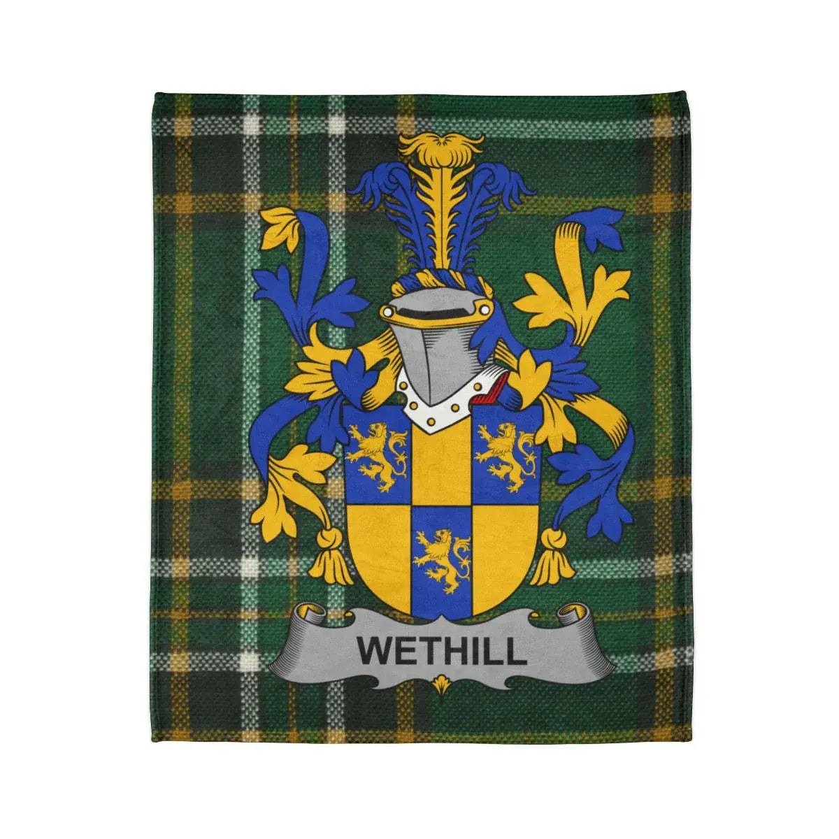 Wethill Family Crest Plaid Blanket Product