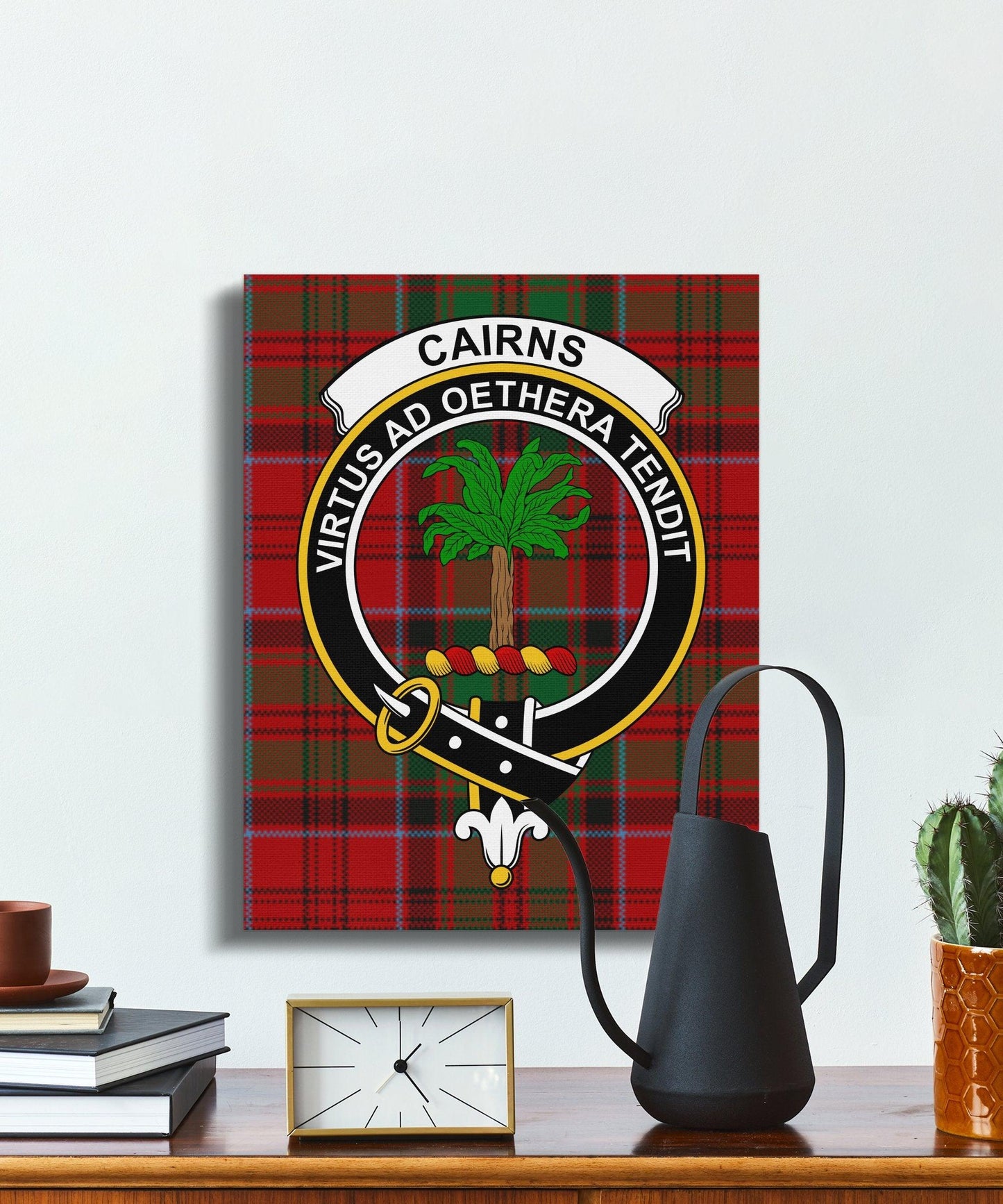 Cairns Clan Family Crest Tartan Wall Art Poster product type