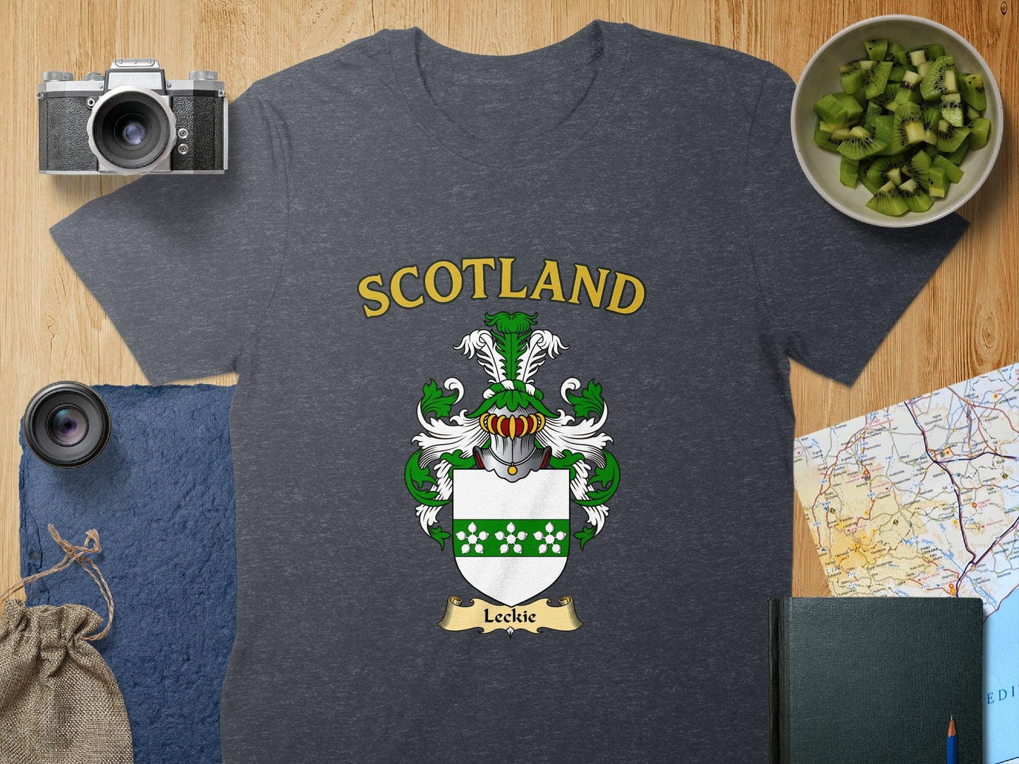 Scotland Family Crest Leckie Design Graphic Tee product