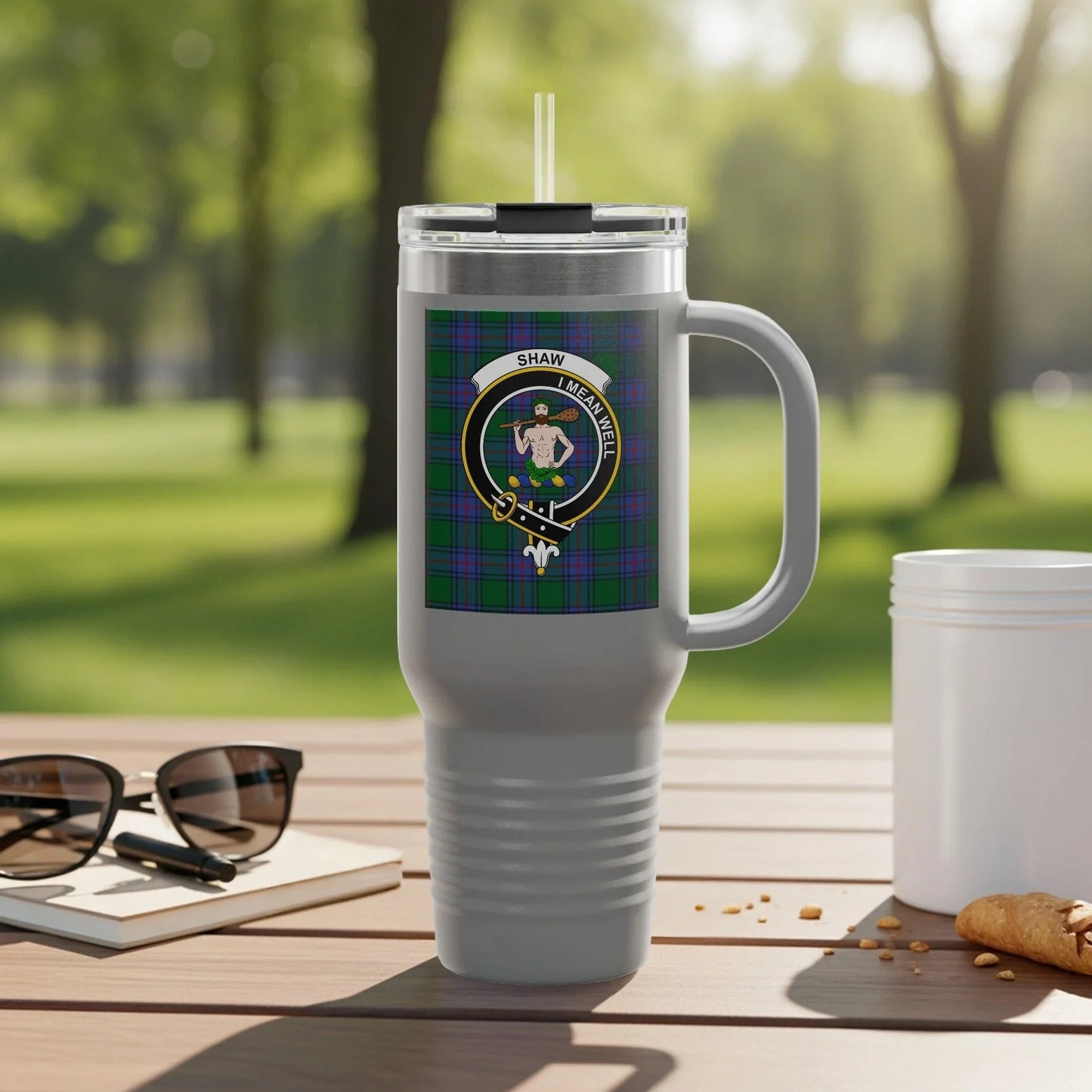 Personalized Shaw Hunting Tartan Travel Cup product