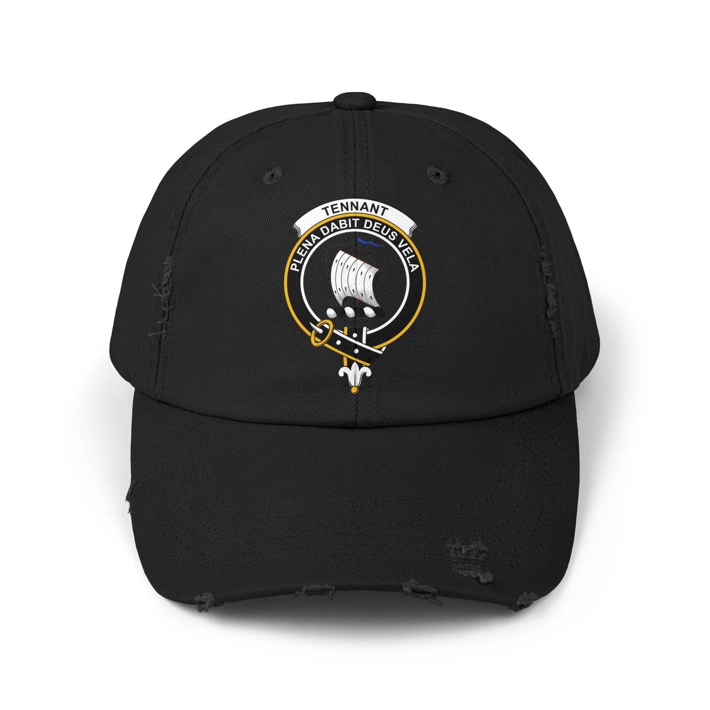 Tennant Clan Crest Scottish Distressed Baseball Cap - Celtic Ancestry Gifts