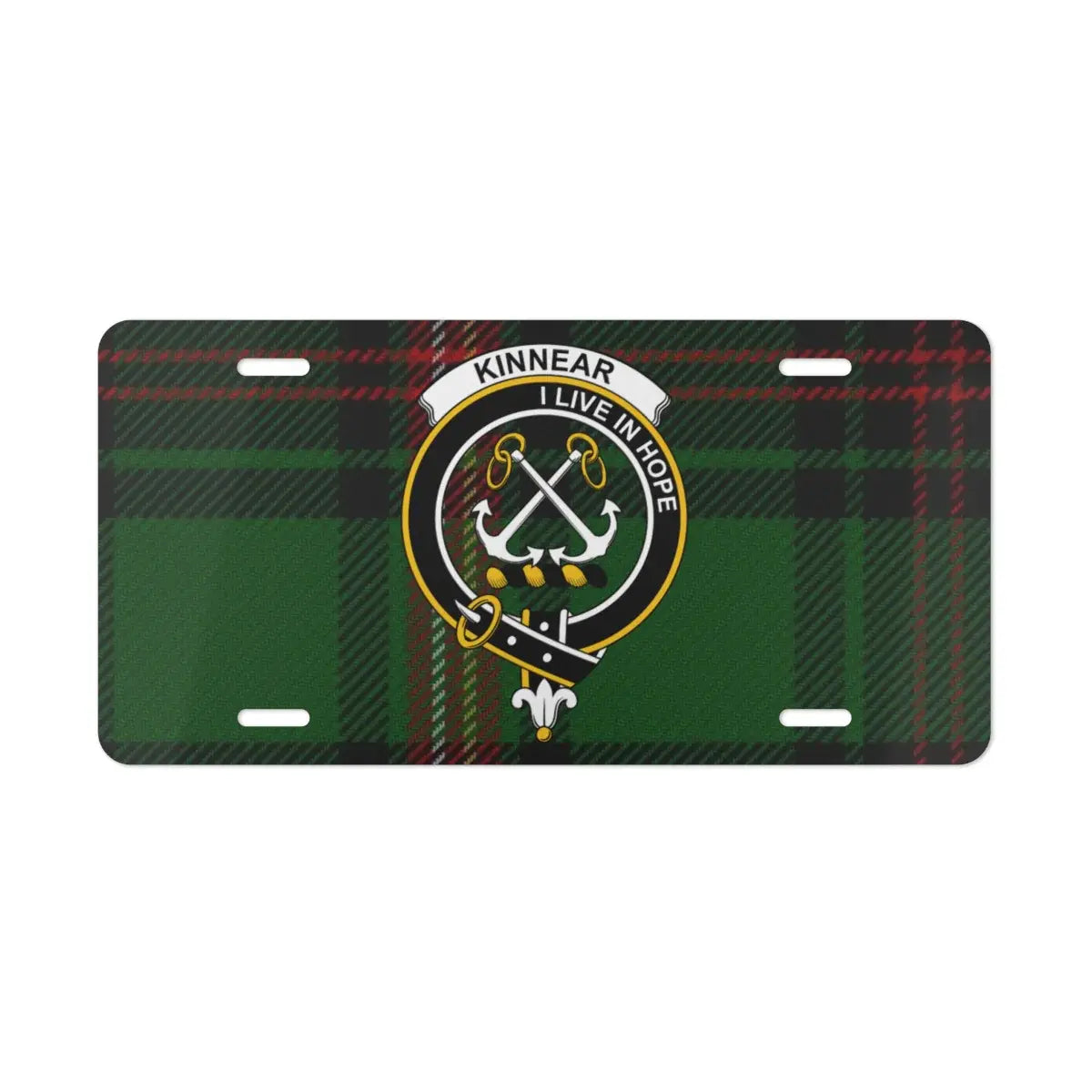 Kinnear I Live In Hope Car License Plate product