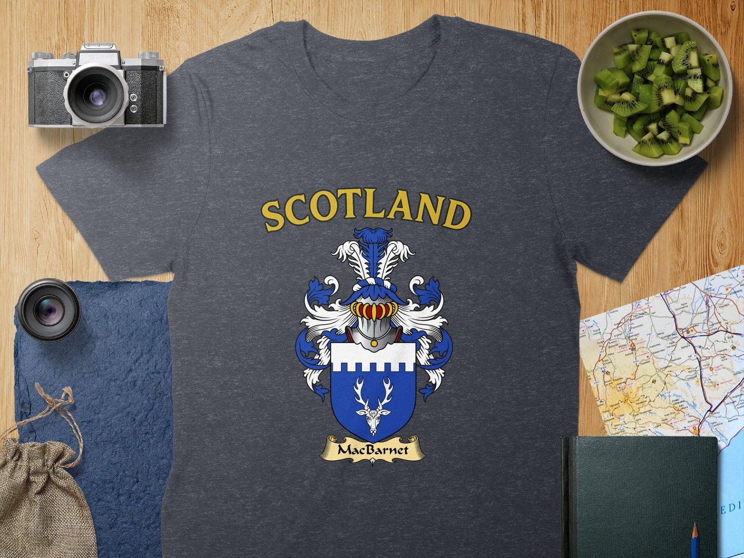 MacBarnet Clan Family Crest Scotland T-Shirts - Celtic Ancestry Gifts
