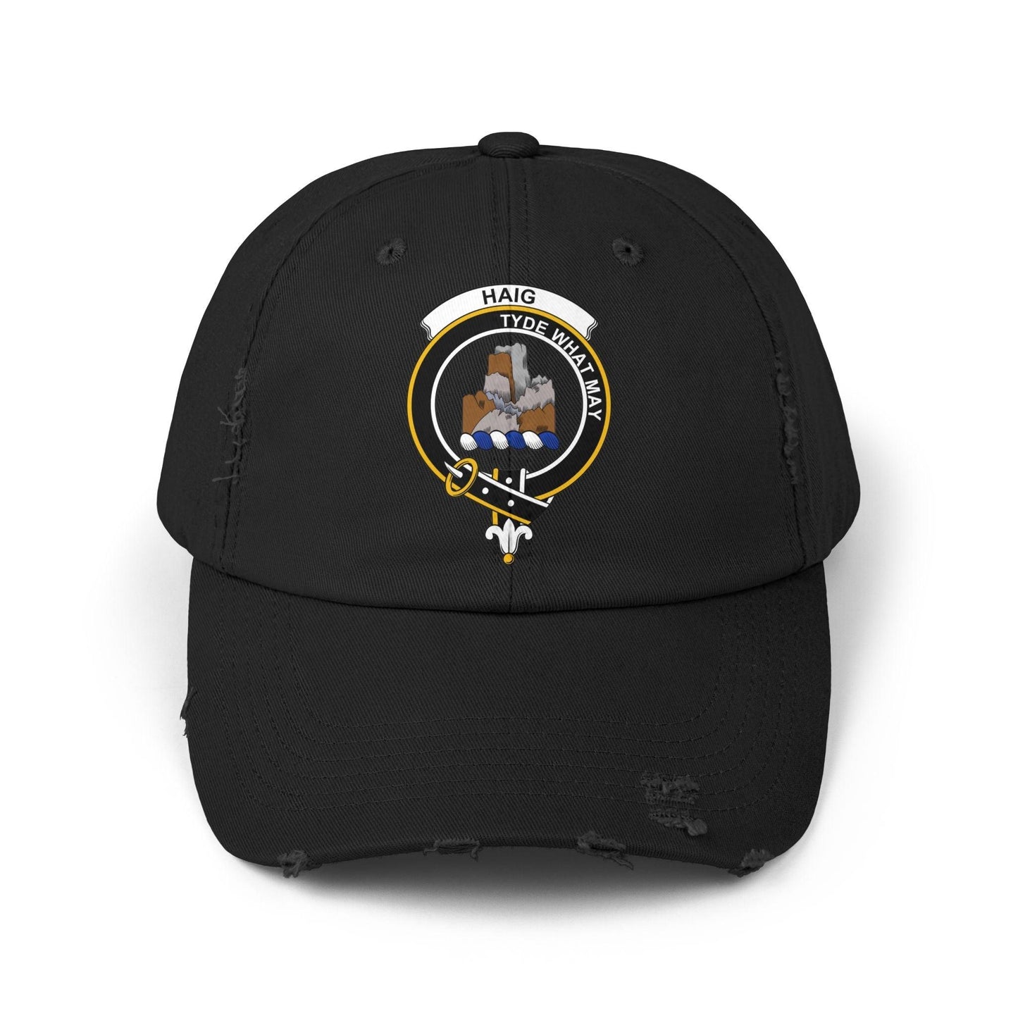 Haig Clan Crest Scottish Distressed Baseball Cap - Celtic Ancestry Gifts