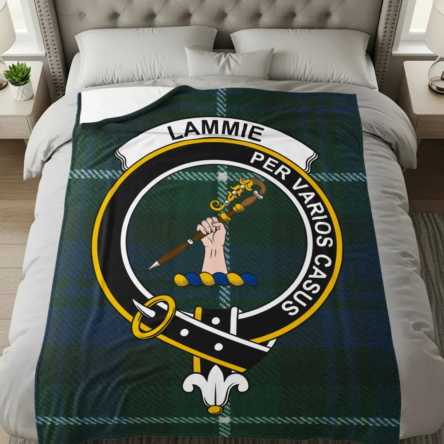 Lammie Per Varios Casus Plaid Tartan Blanket product